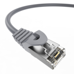 LindeCables CAT6A S/FTP Netværkskabel - 0.5 m Grå