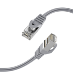 LindeCables CAT6A S/FTP Netværkskabel - 1 m Grå