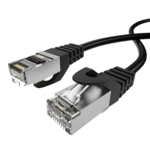 LindeCables CAT6A S/FTP Netværkskabel - 2 m Sort