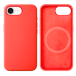 LindeCovers iPhone 16e Silikonecover - MagSafe Kompatibel 65 Pink Orange