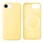 LindeCovers iPhone 16e Silikonecover - MagSafe Kompatibel 51 Milk Yellow