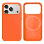 LindeCovers iPhone 17 Pro Silikonecover - MagSafe Kompatibel 2 Apricot Orange