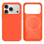 LindeCovers iPhone 17 Pro Silikonecover - MagSafe Kompatibel 13 Orange