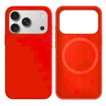 LindeCovers iPhone 17 Pro Silikonecover - MagSafe Kompatibel 14 Red