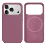 LindeCovers iPhone 17 Pro Silikonecover - MagSafe Kompatibel 62 Black Currant
