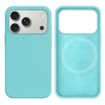 LindeCovers iPhone 17 Pro Silikonecover - MagSafe Kompatibel 21 Ice Aquamarine
