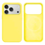 LindeCovers iPhone 17 Pro Silikonecover - MagSafe Kompatibel 37 Lemon Yellow