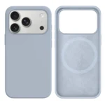 LindeCovers iPhone 17 Pro Silikonecover - MagSafe Kompatibel 26 Blue Gray