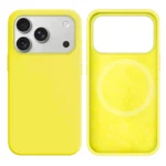 LindeCovers iPhone 17 Pro Silikonecover - MagSafe Kompatibel 32 Shiny Yellow
