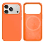 LindeCovers iPhone 17 Pro Max Silikonecover - MagSafe Kompatibel 56 Papaya