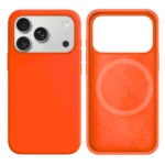 LindeCovers iPhone 17 Pro Max Silikonecover - MagSafe Kompatibel 66 Golden Orange