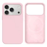 LindeCovers iPhone 17 Pro Max Silikonecover - MagSafe Kompatibel 75 Gray Pink