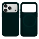 LindeCovers iPhone 17 Pro Max Silikonecover - MagSafe Kompatibel 49 Green Black