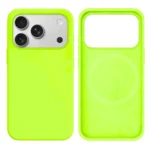 LindeCovers iPhone 17 Pro Max Silikonecover - MagSafe Kompatibel 60 Fluorescent Green