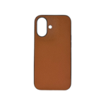LindeCovers iPhone 17 – Ægte Læder Bagside Cover Brown