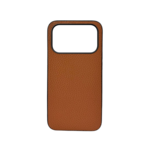 LindeCovers iPhone 17 Pro – Ægte Læder Bagside Cover Brown