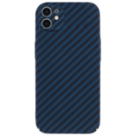 LindeCovers iPhone 12 Carbon Cover 04 Dark Blue