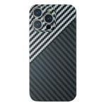 LindeCovers iPhone 13 Pro Carbon Cover 02 White/Black