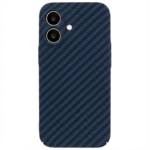 LindeCovers iPhone 16 Plus Carbon Cover 04 Dark Blue