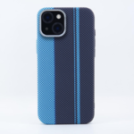 LindeCovers iPhone 15 Carbon Cover - MagSafe Kompatibel 03 Blue/Black
