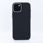 LindeCovers iPhone 15 Carbon Cover - MagSafe Kompatibel 01 Black
