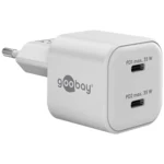 Goobay 2-ports USB-C GaN Oplader - 35W PD