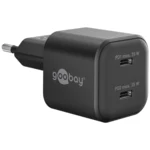 Goobay 2-ports USB-C GaN Oplader - 35W PD Sort