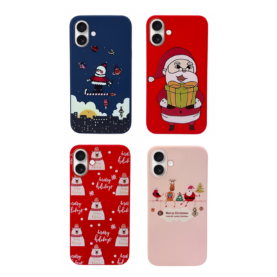 LindeCovers iPhone 16 - Julemotiv Bagsidecover Silikone