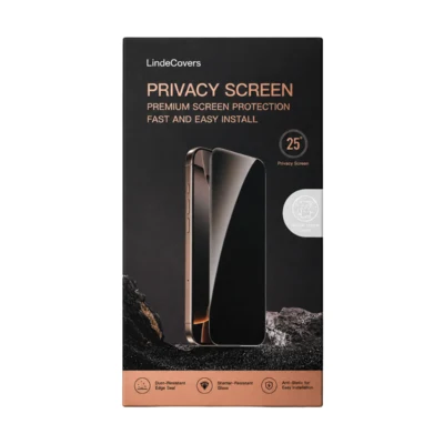 LindeCovers 25° Privacy Skærmbeskyttelse til iPhone 17